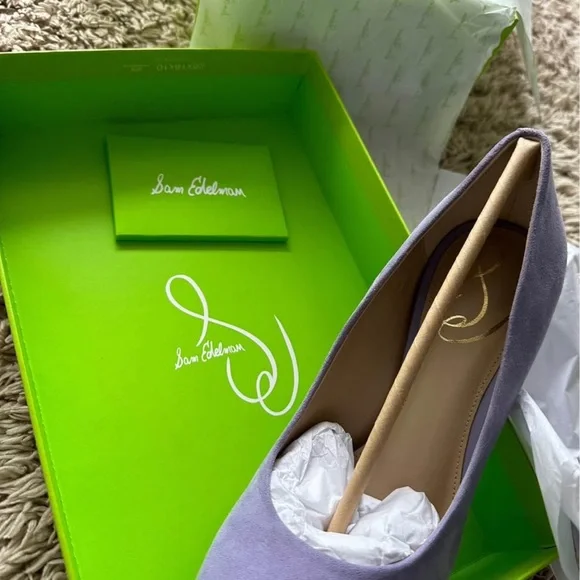 Sam Edelman Lavender Pointed-Toe Heels - Picture 5 of 5